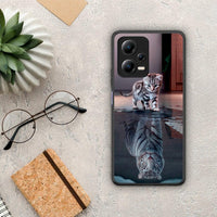 Thumbnail for Θήκη Xiaomi Redmi Note 12 5G Cute Tiger από τη Smartfits με σχέδιο στο πίσω μέρος και μαύρο περίβλημα | Xiaomi Redmi Note 12 5G Cute Tiger Case with Colorful Back and Black Bezels