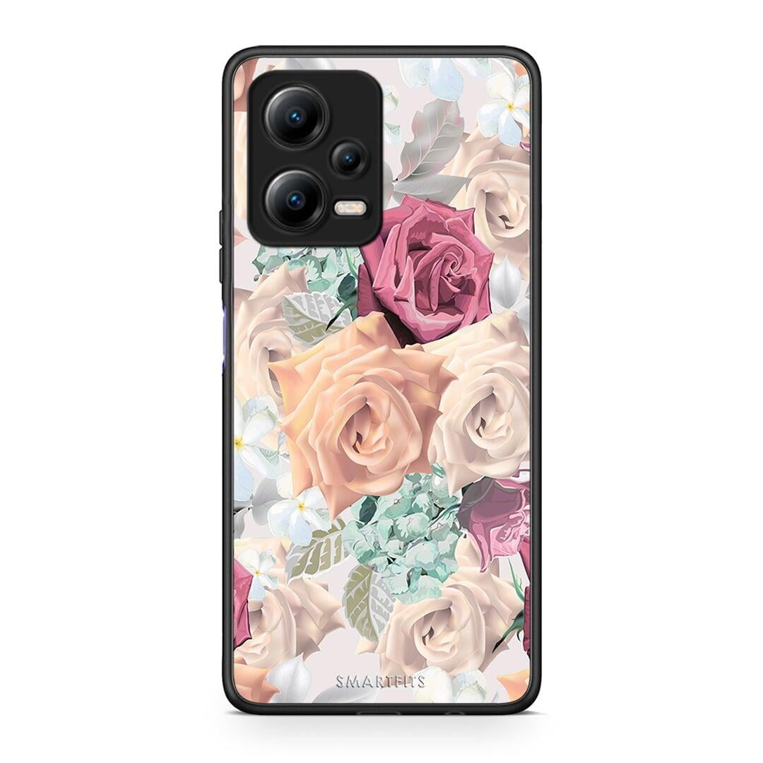 Θήκη Xiaomi Redmi Note 12 5G Floral Bouquet από τη Smartfits με σχέδιο στο πίσω μέρος και μαύρο περίβλημα | Xiaomi Redmi Note 12 5G Floral Bouquet Case with Colorful Back and Black Bezels