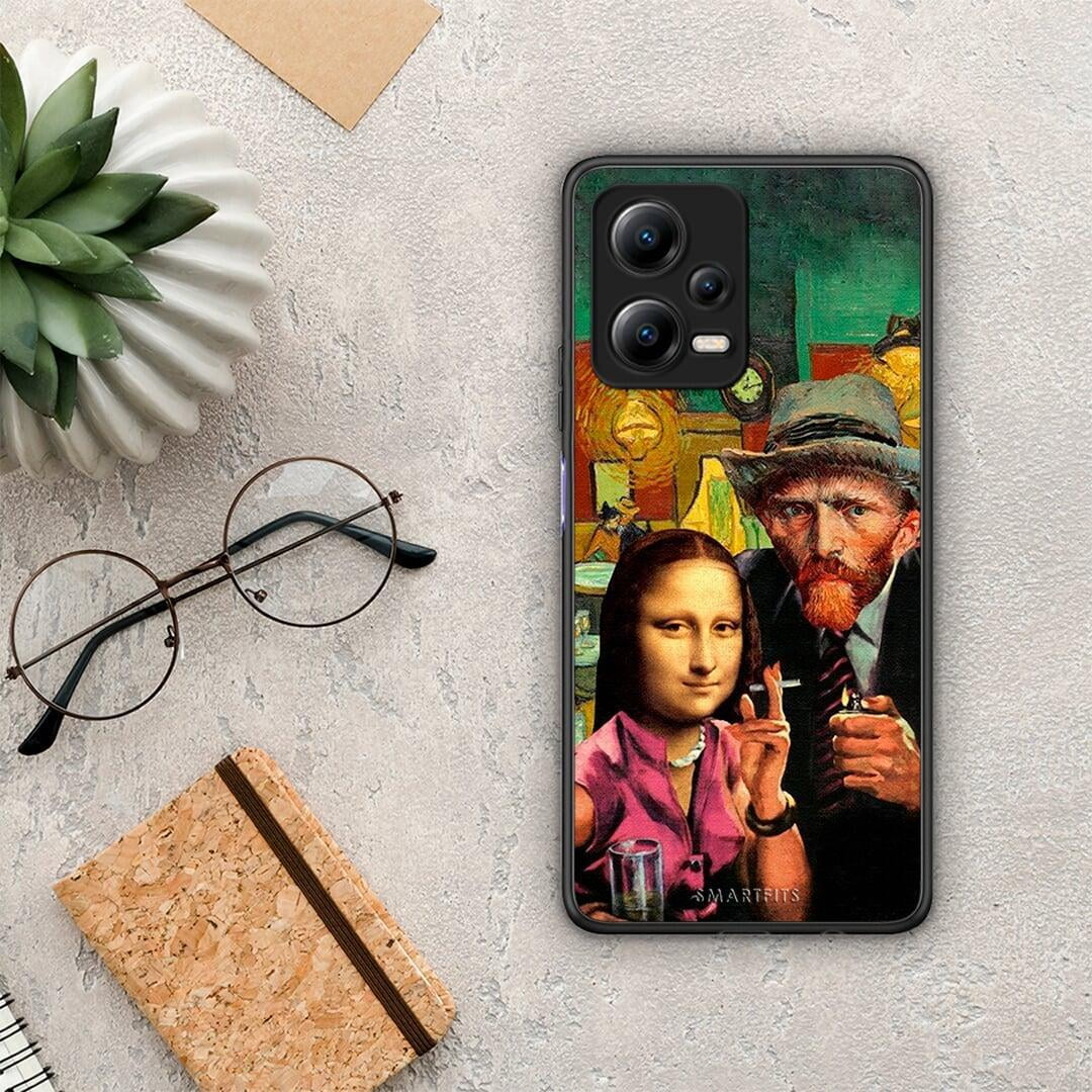 Θήκη Xiaomi Redmi Note 12 5G Funny Art από τη Smartfits με σχέδιο στο πίσω μέρος και μαύρο περίβλημα | Xiaomi Redmi Note 12 5G Funny Art Case with Colorful Back and Black Bezels