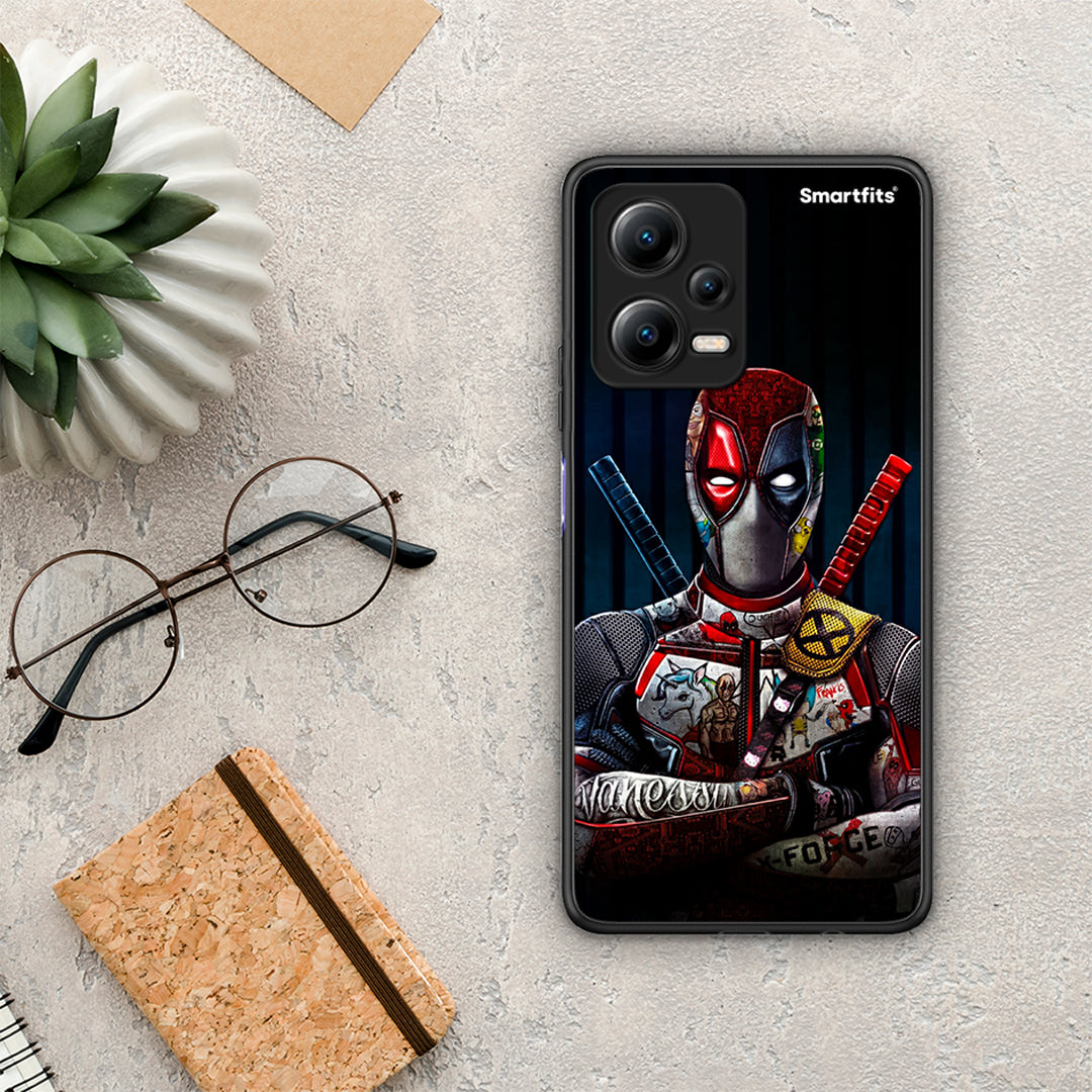 Θήκη Xiaomi Redmi Note 12 5G Funny Guy από τη Smartfits με σχέδιο στο πίσω μέρος και μαύρο περίβλημα | Xiaomi Redmi Note 12 5G Funny Guy Case with Colorful Back and Black Bezels