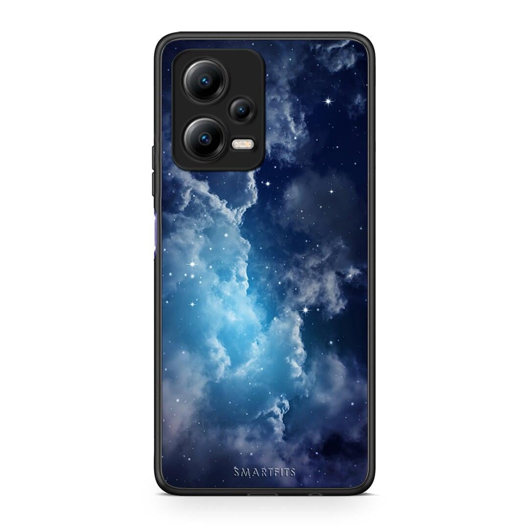 Θήκη Xiaomi Redmi Note 12 5G Galactic Blue Sky από τη Smartfits με σχέδιο στο πίσω μέρος και μαύρο περίβλημα | Xiaomi Redmi Note 12 5G Galactic Blue Sky Case with Colorful Back and Black Bezels