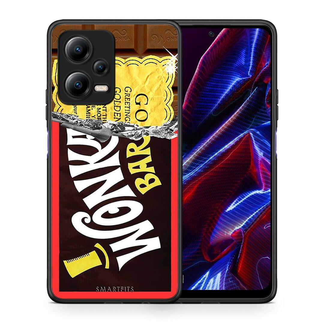 Θήκη Xiaomi Redmi Note 12 5G Golden Ticket από τη Smartfits με σχέδιο στο πίσω μέρος και μαύρο περίβλημα | Xiaomi Redmi Note 12 5G Golden Ticket Case with Colorful Back and Black Bezels