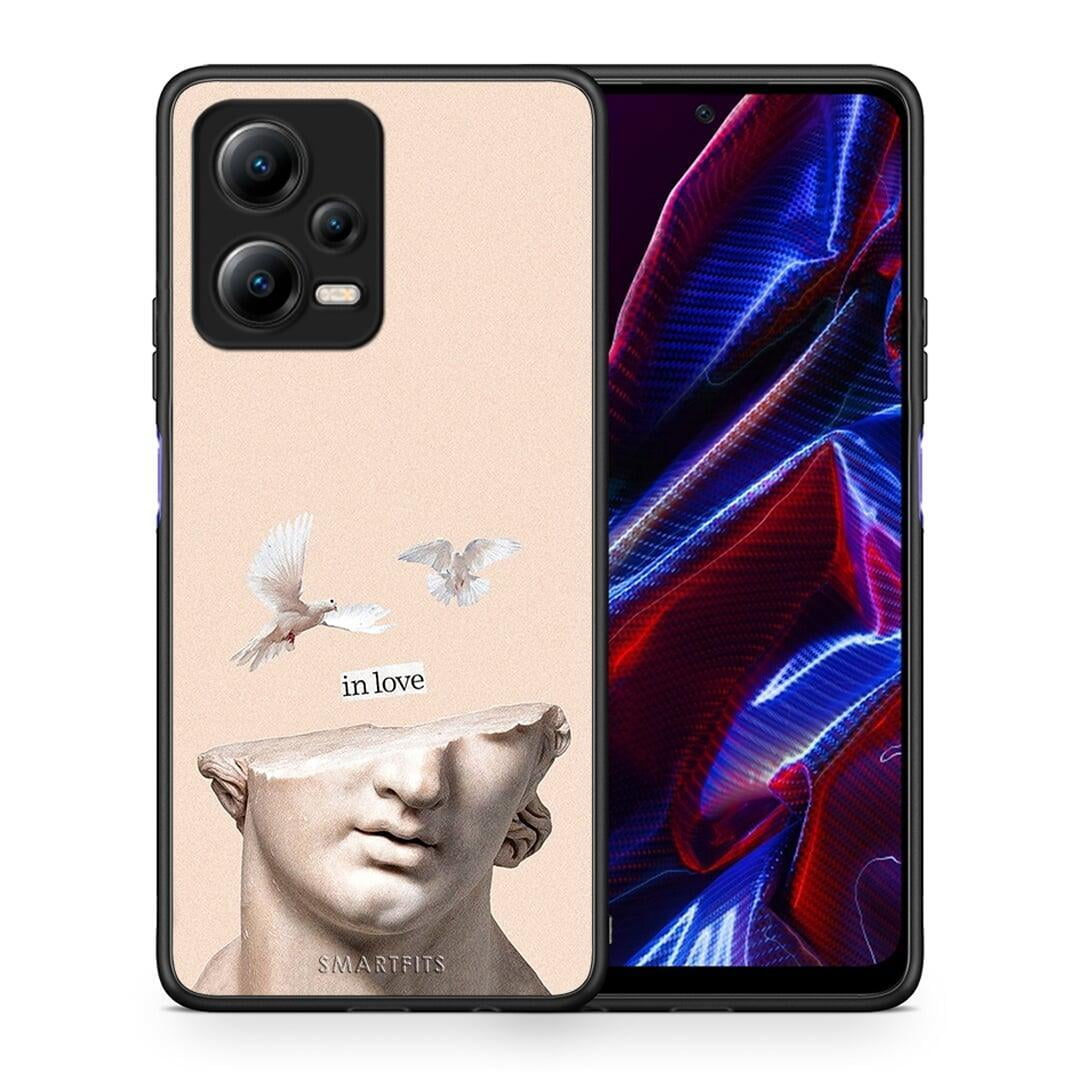 Θήκη Xiaomi Redmi Note 12 5G In Love από τη Smartfits με σχέδιο στο πίσω μέρος και μαύρο περίβλημα | Xiaomi Redmi Note 12 5G In Love Case with Colorful Back and Black Bezels