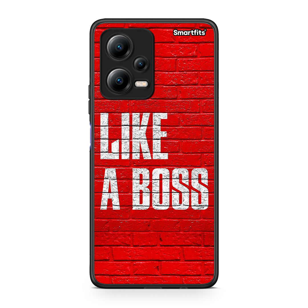 Θήκη Xiaomi Poco X5 5G Dual Like A Boss από τη Smartfits με σχέδιο στο πίσω μέρος και μαύρο περίβλημα | Xiaomi Poco X5 5G Dual Like A Boss Case with Colorful Back and Black Bezels