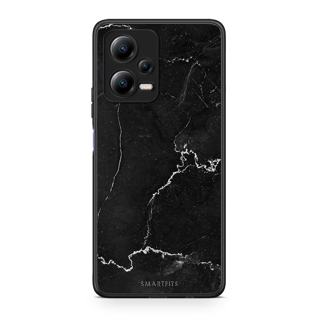 Θήκη Xiaomi Redmi Note 12 5G Marble Black από τη Smartfits με σχέδιο στο πίσω μέρος και μαύρο περίβλημα | Xiaomi Redmi Note 12 5G Marble Black Case with Colorful Back and Black Bezels