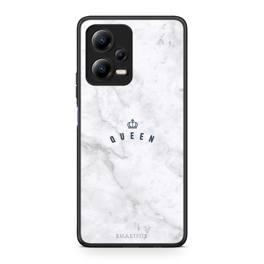 Θήκη Xiaomi Redmi Note 12 5G Marble Queen από τη Smartfits με σχέδιο στο πίσω μέρος και μαύρο περίβλημα | Xiaomi Redmi Note 12 5G Marble Queen Case with Colorful Back and Black Bezels