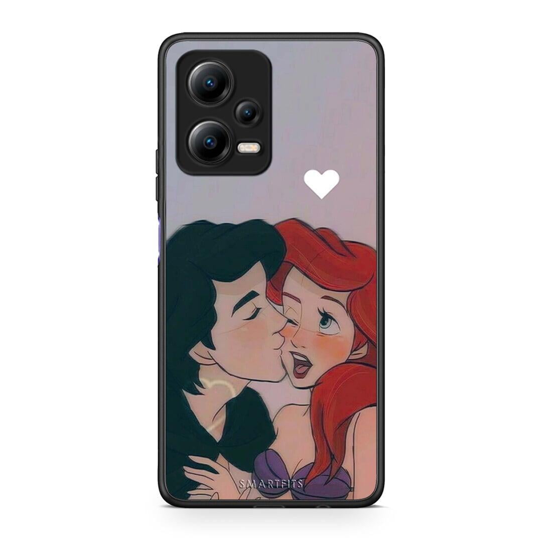 Θήκη Xiaomi Redmi Note 12 5G Mermaid Couple από τη Smartfits με σχέδιο στο πίσω μέρος και μαύρο περίβλημα | Xiaomi Redmi Note 12 5G Mermaid Couple Case with Colorful Back and Black Bezels