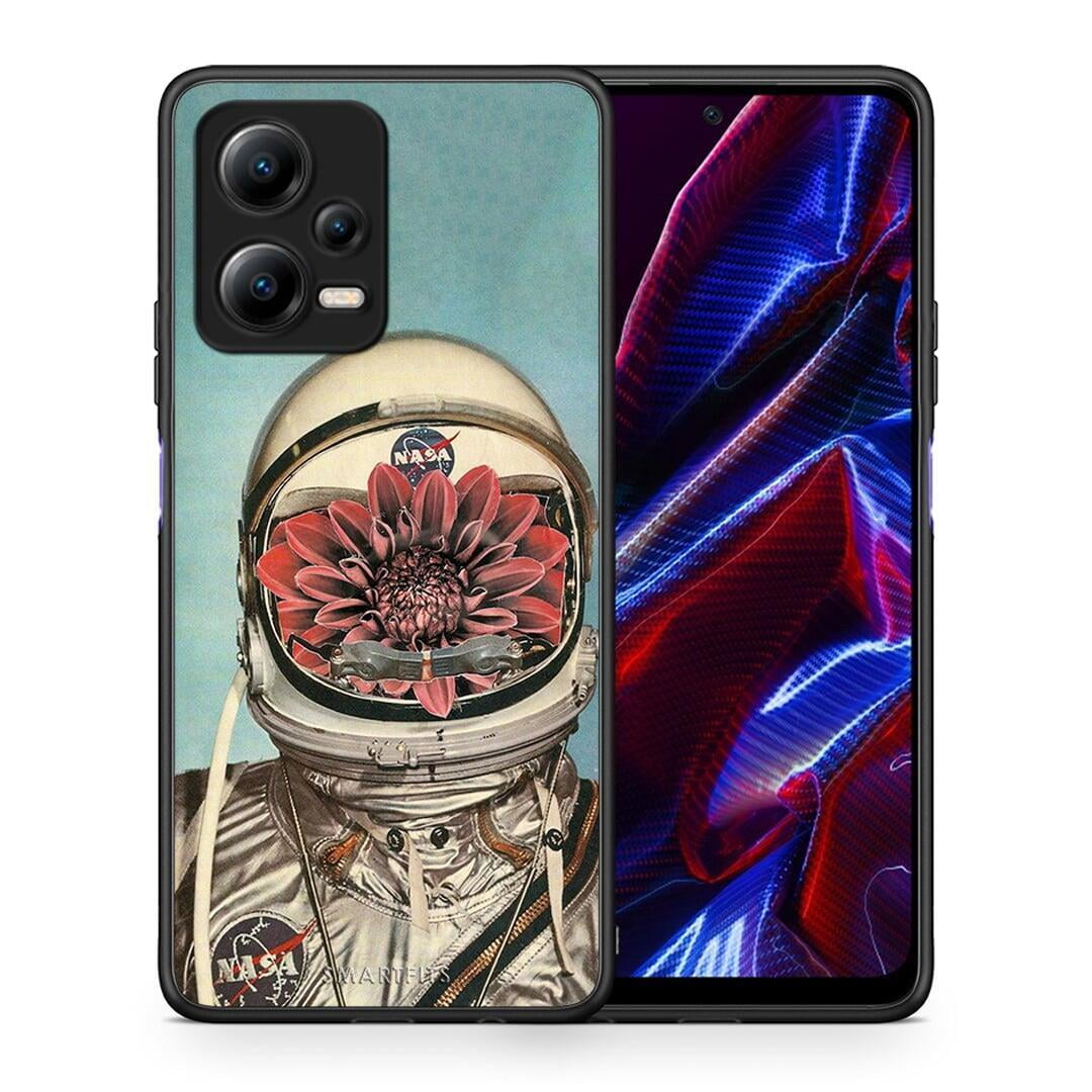 Θήκη Xiaomi Redmi Note 12 5G Nasa Bloom από τη Smartfits με σχέδιο στο πίσω μέρος και μαύρο περίβλημα | Xiaomi Redmi Note 12 5G Nasa Bloom Case with Colorful Back and Black Bezels