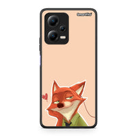 Thumbnail for Θήκη Xiaomi Redmi Note 12 5G Nick Wilde And Judy Hopps Love 1 από τη Smartfits με σχέδιο στο πίσω μέρος και μαύρο περίβλημα | Xiaomi Redmi Note 12 5G Nick Wilde And Judy Hopps Love 1 Case with Colorful Back and Black Bezels