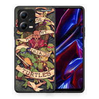 Thumbnail for Θήκη Xiaomi Redmi Note 12 5G Ninja Turtles από τη Smartfits με σχέδιο στο πίσω μέρος και μαύρο περίβλημα | Xiaomi Redmi Note 12 5G Ninja Turtles Case with Colorful Back and Black Bezels