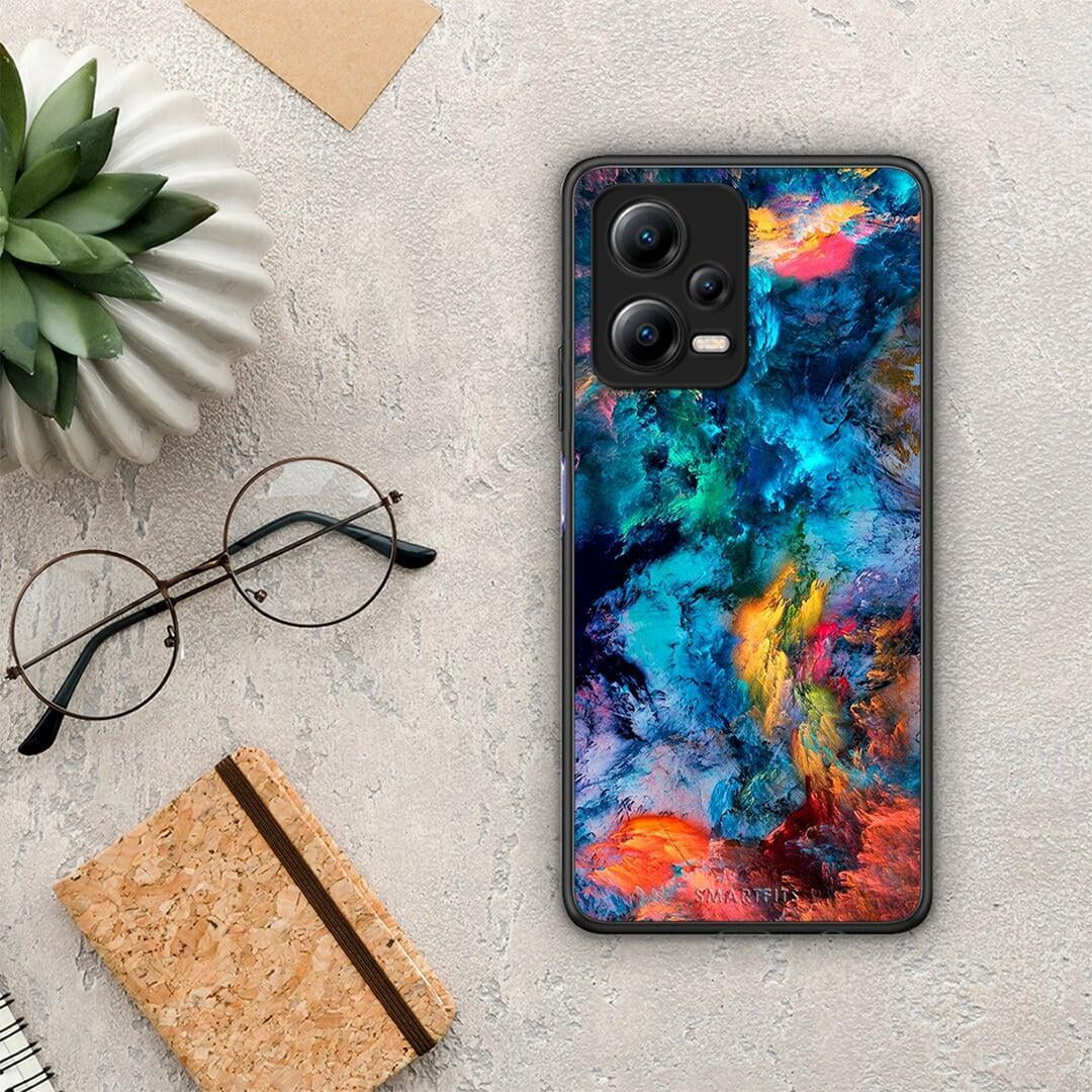 Θήκη Xiaomi Redmi Note 12 5G Paint Crayola από τη Smartfits με σχέδιο στο πίσω μέρος και μαύρο περίβλημα | Xiaomi Redmi Note 12 5G Paint Crayola Case with Colorful Back and Black Bezels