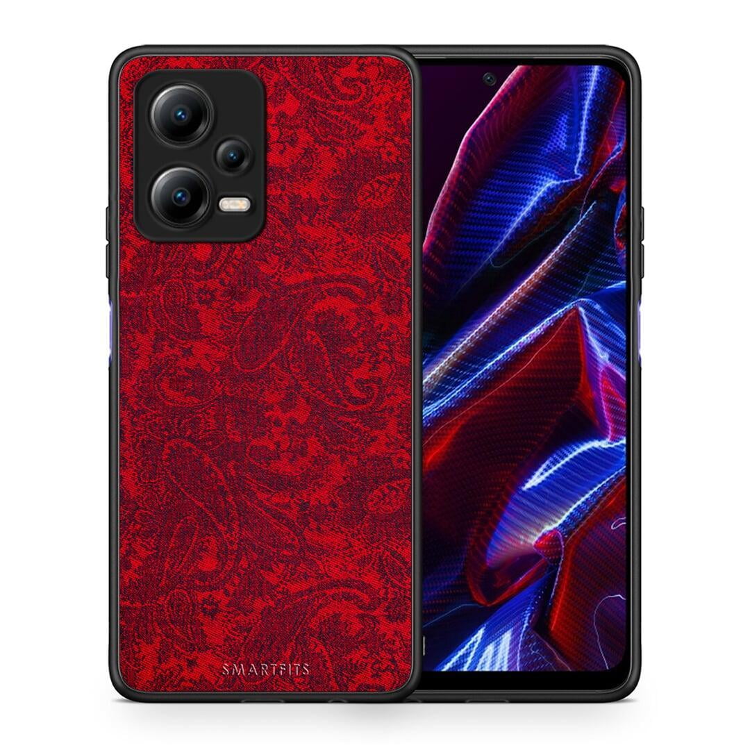 Θήκη Xiaomi Redmi Note 12 5G Paisley Cashmere από τη Smartfits με σχέδιο στο πίσω μέρος και μαύρο περίβλημα | Xiaomi Redmi Note 12 5G Paisley Cashmere Case with Colorful Back and Black Bezels