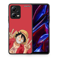 Thumbnail for Θήκη Xiaomi Redmi Note 12 5G Pirate Luffy από τη Smartfits με σχέδιο στο πίσω μέρος και μαύρο περίβλημα | Xiaomi Redmi Note 12 5G Pirate Luffy Case with Colorful Back and Black Bezels