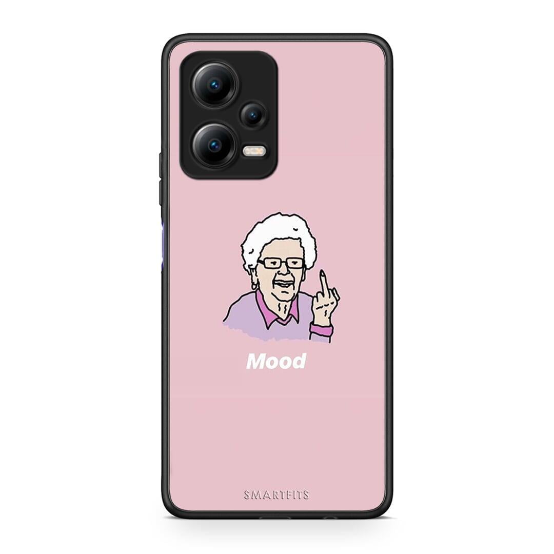 Θήκη Xiaomi Redmi Note 12 5G PopArt Mood από τη Smartfits με σχέδιο στο πίσω μέρος και μαύρο περίβλημα | Xiaomi Redmi Note 12 5G PopArt Mood Case with Colorful Back and Black Bezels