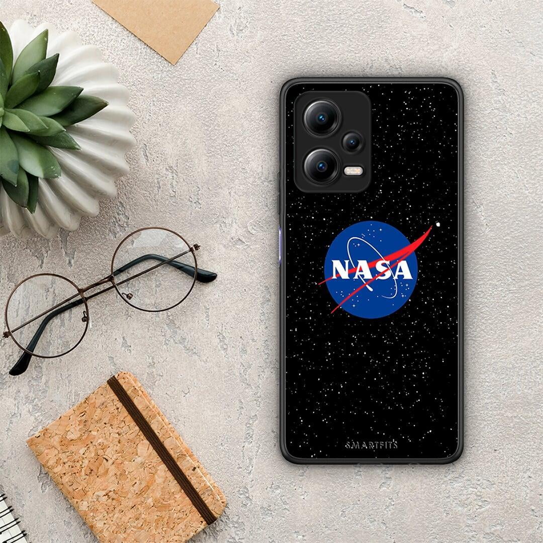 Θήκη Xiaomi Redmi Note 12 5G PopArt NASA από τη Smartfits με σχέδιο στο πίσω μέρος και μαύρο περίβλημα | Xiaomi Redmi Note 12 5G PopArt NASA Case with Colorful Back and Black Bezels