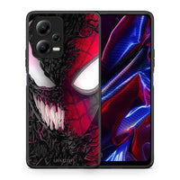 Thumbnail for Θήκη Xiaomi Redmi Note 12 5G PopArt SpiderVenom από τη Smartfits με σχέδιο στο πίσω μέρος και μαύρο περίβλημα | Xiaomi Redmi Note 12 5G PopArt SpiderVenom Case with Colorful Back and Black Bezels