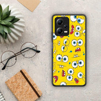 Thumbnail for Θήκη Xiaomi Redmi Note 12 5G PopArt Sponge από τη Smartfits με σχέδιο στο πίσω μέρος και μαύρο περίβλημα | Xiaomi Redmi Note 12 5G PopArt Sponge Case with Colorful Back and Black Bezels