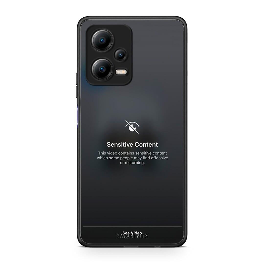 Θήκη Xiaomi Redmi Note 12 5G Sensitive Content από τη Smartfits με σχέδιο στο πίσω μέρος και μαύρο περίβλημα | Xiaomi Redmi Note 12 5G Sensitive Content Case with Colorful Back and Black Bezels