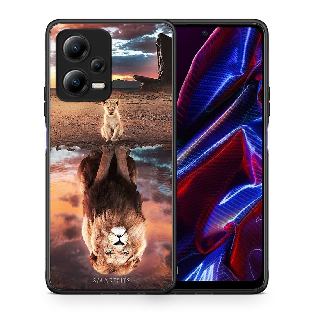 Θήκη Xiaomi Redmi Note 12 5G Sunset Dreams από τη Smartfits με σχέδιο στο πίσω μέρος και μαύρο περίβλημα | Xiaomi Redmi Note 12 5G Sunset Dreams Case with Colorful Back and Black Bezels