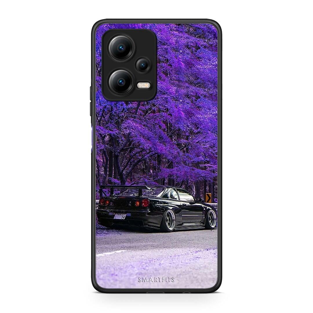 Θήκη Xiaomi Redmi Note 12 5G Super Car από τη Smartfits με σχέδιο στο πίσω μέρος και μαύρο περίβλημα | Xiaomi Redmi Note 12 5G Super Car Case with Colorful Back and Black Bezels