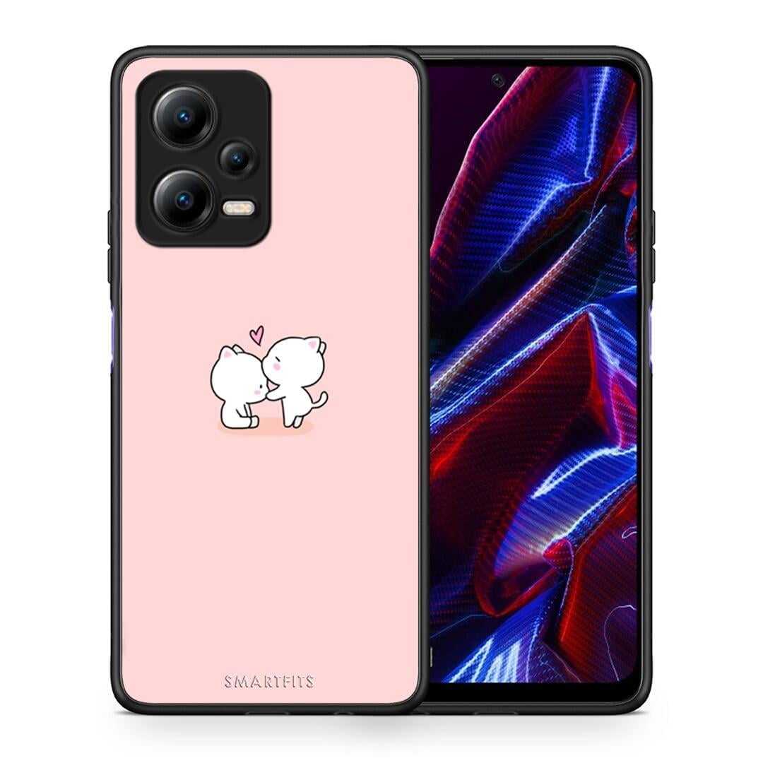 Θήκη Xiaomi Redmi Note 12 5G Valentine Love από τη Smartfits με σχέδιο στο πίσω μέρος και μαύρο περίβλημα | Xiaomi Redmi Note 12 5G Valentine Love Case with Colorful Back and Black Bezels