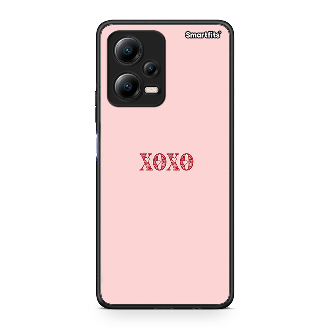 Θήκη Xiaomi Redmi Note 12 5G XOXO Love από τη Smartfits με σχέδιο στο πίσω μέρος και μαύρο περίβλημα | Xiaomi Redmi Note 12 5G XOXO Love Case with Colorful Back and Black Bezels