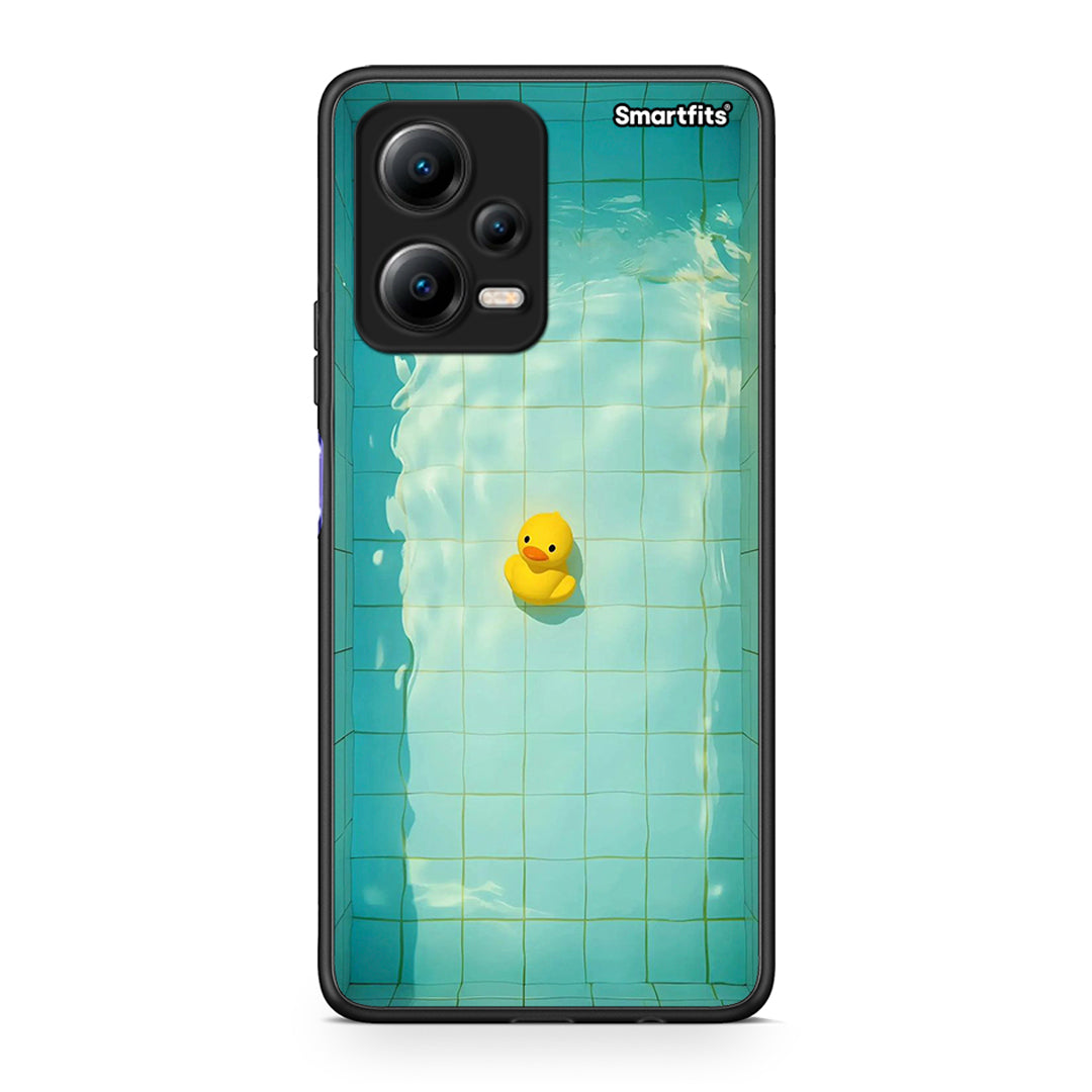 Θήκη Xiaomi Redmi Note 12 5G Yellow Duck από τη Smartfits με σχέδιο στο πίσω μέρος και μαύρο περίβλημα | Xiaomi Redmi Note 12 5G Yellow Duck Case with Colorful Back and Black Bezels