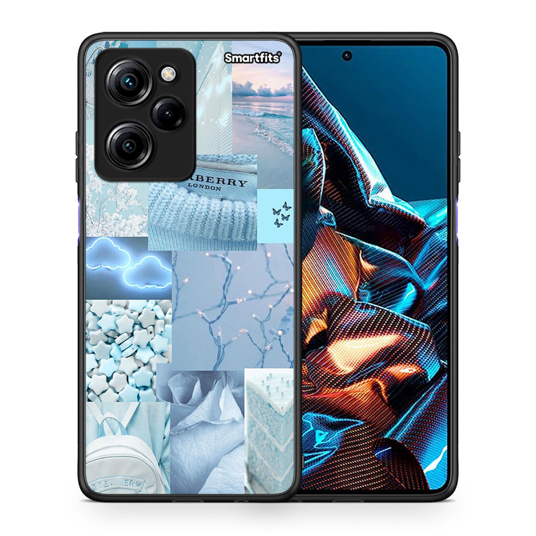 Θήκη Xiaomi Poco X5 Pro 5G Dual Ciel Aesthetic Collage από τη Smartfits με σχέδιο στο πίσω μέρος και μαύρο περίβλημα | Xiaomi Poco X5 Pro 5G Dual Ciel Aesthetic Collage Case with Colorful Back and Black Bezels