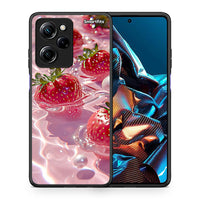 Thumbnail for Θήκη Xiaomi Poco X5 Pro 5G Dual Juicy Strawberries από τη Smartfits με σχέδιο στο πίσω μέρος και μαύρο περίβλημα | Xiaomi Poco X5 Pro 5G Dual Juicy Strawberries Case with Colorful Back and Black Bezels