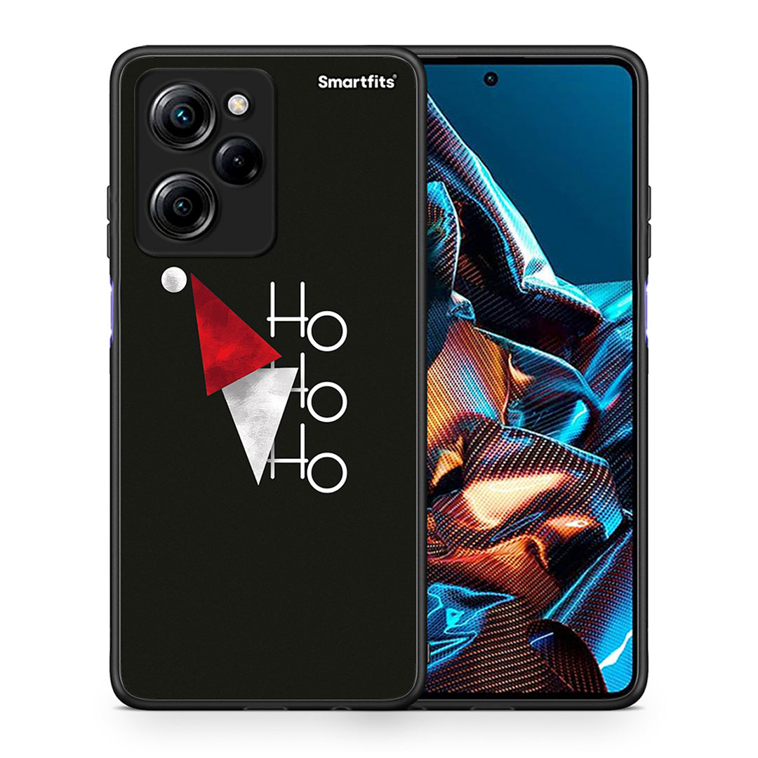 Θήκη Xiaomi Poco X5 Pro 5G Dual Minimal Christmas από τη Smartfits με σχέδιο στο πίσω μέρος και μαύρο περίβλημα | Xiaomi Poco X5 Pro 5G Dual Minimal Christmas Case with Colorful Back and Black Bezels