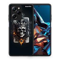 Thumbnail for Θήκη Xiaomi Poco X5 Pro 5G Dual Skull King Ace από τη Smartfits με σχέδιο στο πίσω μέρος και μαύρο περίβλημα | Xiaomi Poco X5 Pro 5G Dual Skull King Ace Case with Colorful Back and Black Bezels