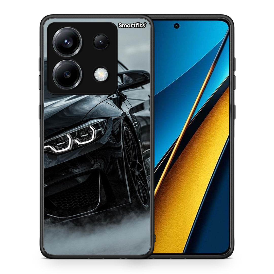 Θήκη Xiaomi Poco X6 Black BMW από τη Smartfits με σχέδιο στο πίσω μέρος και μαύρο περίβλημα | Xiaomi Poco X6 Black BMW case with colorful back and black bezels