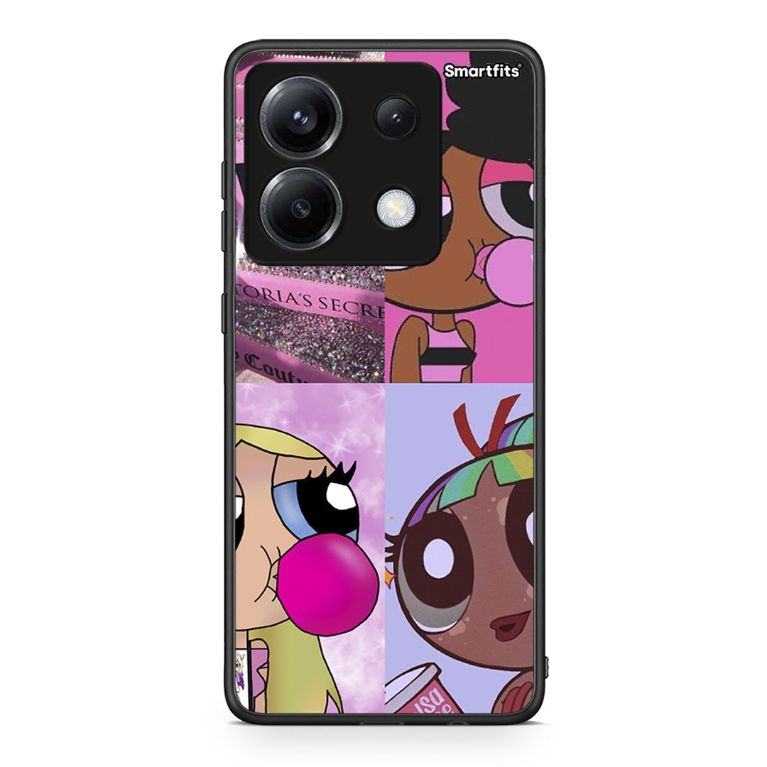 Xiaomi Poco X6 Bubble Girls Θήκη Αγίου Βαλεντίνου από τη Smartfits με σχέδιο στο πίσω μέρος και μαύρο περίβλημα | Smartphone case with colorful back and black bezels by Smartfits