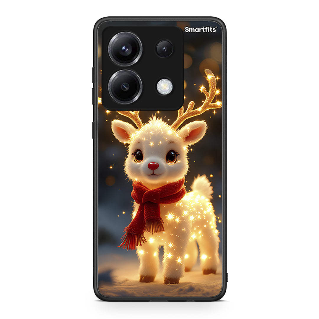 Xiaomi Poco X6 Christmas Cutie θήκη από τη Smartfits με σχέδιο στο πίσω μέρος και μαύρο περίβλημα | Smartphone case with colorful back and black bezels by Smartfits