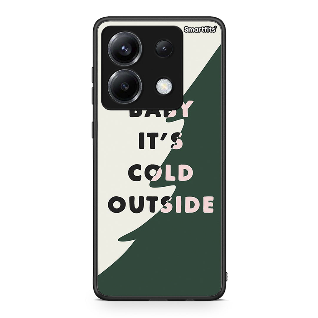 Xiaomi Poco X6 Cold Outside θήκη από τη Smartfits με σχέδιο στο πίσω μέρος και μαύρο περίβλημα | Smartphone case with colorful back and black bezels by Smartfits