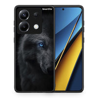 Thumbnail for Θήκη Xiaomi Poco X6 Dark Wolf από τη Smartfits με σχέδιο στο πίσω μέρος και μαύρο περίβλημα | Xiaomi Poco X6 Dark Wolf case with colorful back and black bezels