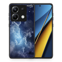 Thumbnail for Θήκη Xiaomi Poco X6 Blue Sky Galaxy από τη Smartfits με σχέδιο στο πίσω μέρος και μαύρο περίβλημα | Xiaomi Poco X6 Blue Sky Galaxy case with colorful back and black bezels