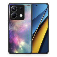 Thumbnail for Θήκη Xiaomi Poco X6 Rainbow Galaxy από τη Smartfits με σχέδιο στο πίσω μέρος και μαύρο περίβλημα | Xiaomi Poco X6 Rainbow Galaxy case with colorful back and black bezels