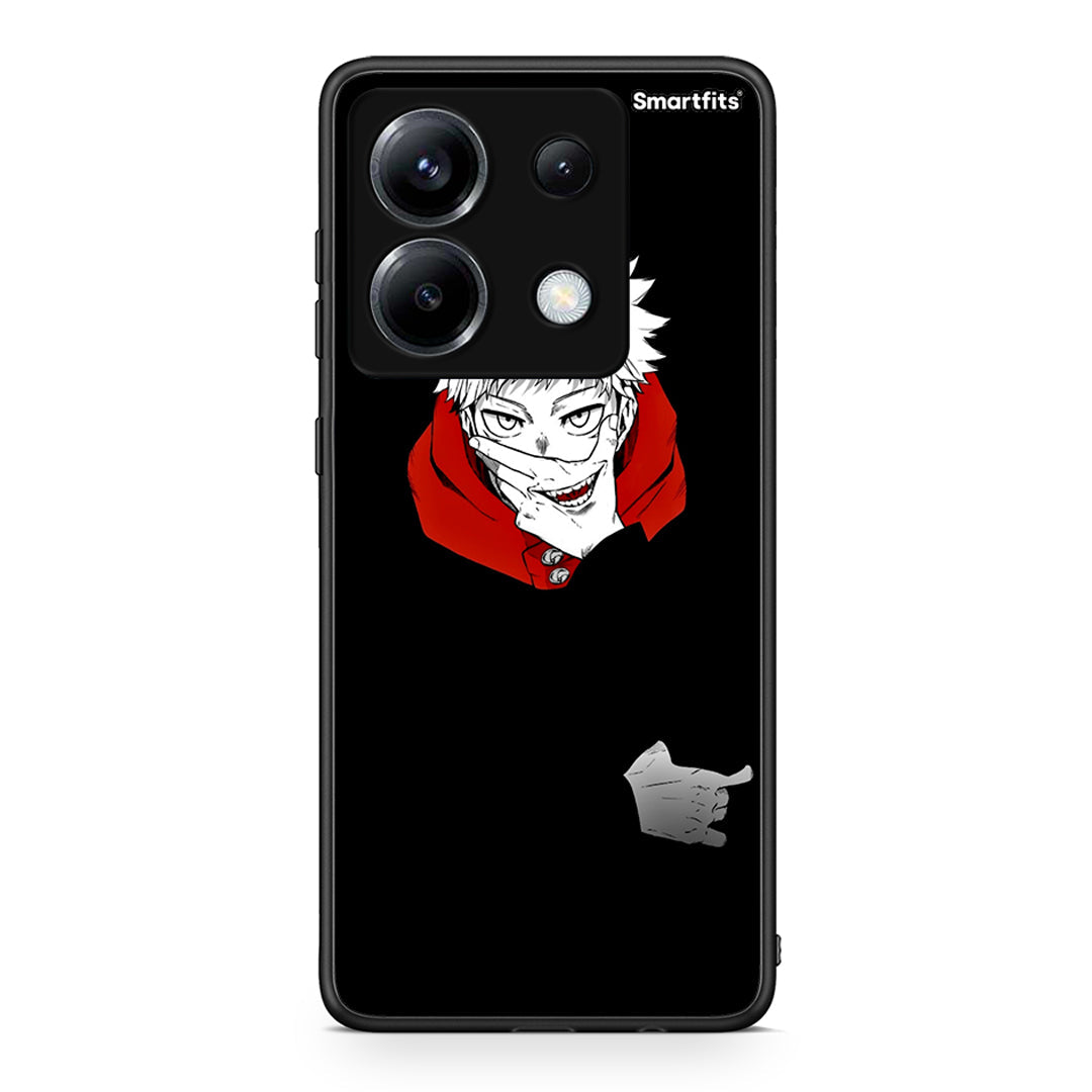 Xiaomi Poco X6 Itadori Anime θήκη από τη Smartfits με σχέδιο στο πίσω μέρος και μαύρο περίβλημα | Smartphone case with colorful back and black bezels by Smartfits