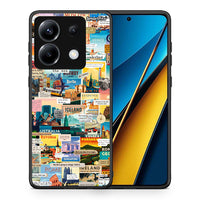 Thumbnail for Θήκη Xiaomi Poco X6 Live To Travel από τη Smartfits με σχέδιο στο πίσω μέρος και μαύρο περίβλημα | Xiaomi Poco X6 Live To Travel case with colorful back and black bezels