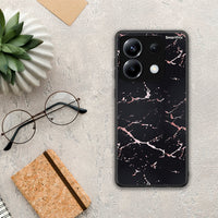 Thumbnail for Marble Black Rosegold - Xiaomi Poco X6 θήκη