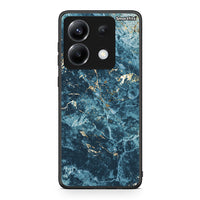 Thumbnail for Xiaomi Poco X6 Marble Blue θήκη από τη Smartfits με σχέδιο στο πίσω μέρος και μαύρο περίβλημα | Smartphone case with colorful back and black bezels by Smartfits