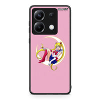 Thumbnail for Xiaomi Poco X6 Moon Girl θήκη από τη Smartfits με σχέδιο στο πίσω μέρος και μαύρο περίβλημα | Smartphone case with colorful back and black bezels by Smartfits