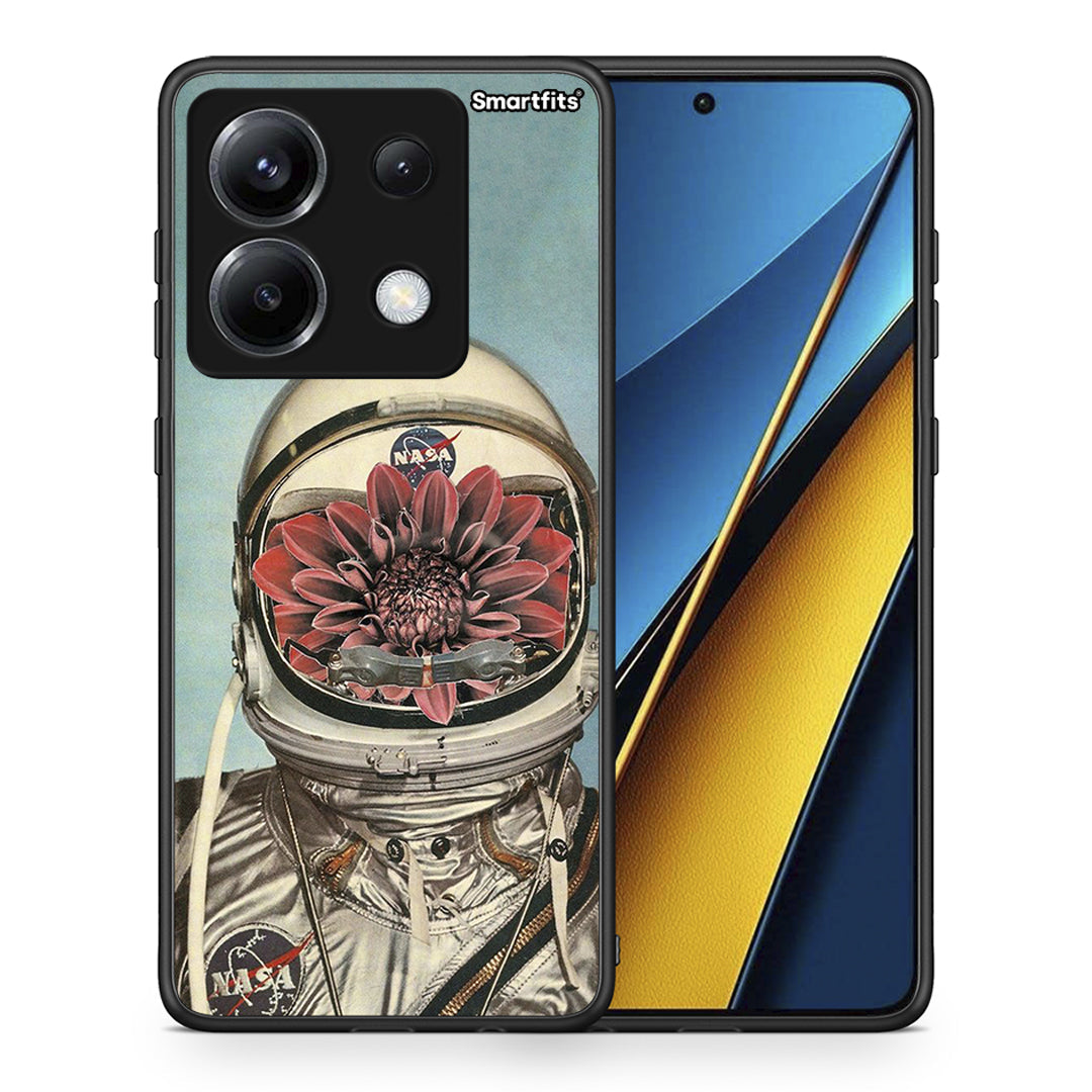 Θήκη Xiaomi Poco X6 Nasa Bloom από τη Smartfits με σχέδιο στο πίσω μέρος και μαύρο περίβλημα | Xiaomi Poco X6 Nasa Bloom case with colorful back and black bezels