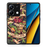 Thumbnail for Θήκη Xiaomi Poco X6 Ninja Turtles από τη Smartfits με σχέδιο στο πίσω μέρος και μαύρο περίβλημα | Xiaomi Poco X6 Ninja Turtles case with colorful back and black bezels