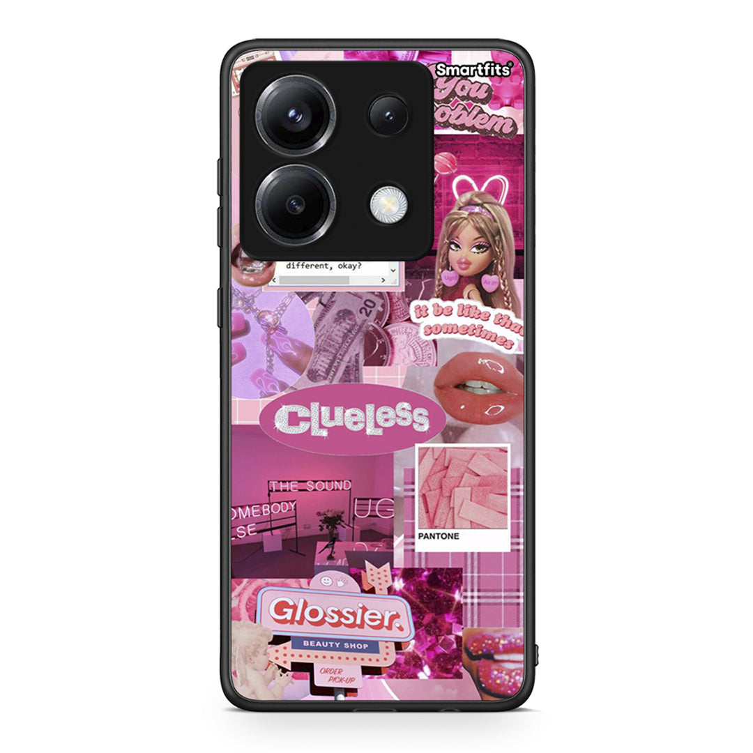 Xiaomi Poco X6 Pink Love Θήκη Αγίου Βαλεντίνου από τη Smartfits με σχέδιο στο πίσω μέρος και μαύρο περίβλημα | Smartphone case with colorful back and black bezels by Smartfits