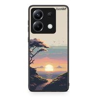 Thumbnail for Xiaomi Poco X6 Pixel Sunset Θήκη από τη Smartfits με σχέδιο στο πίσω μέρος και μαύρο περίβλημα | Smartphone case with colorful back and black bezels by Smartfits