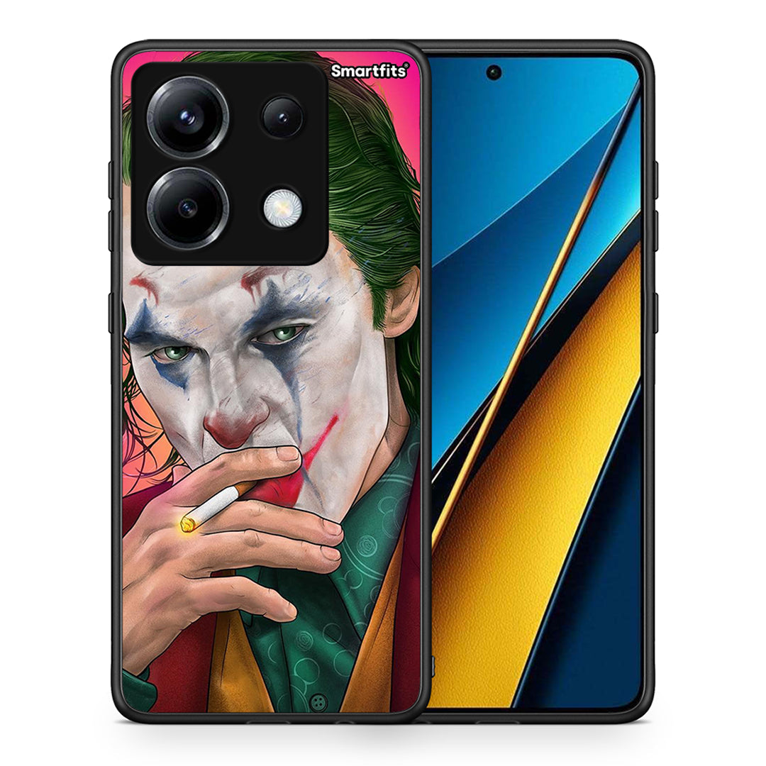 Θήκη Xiaomi Poco X6 JokesOnU PopArt από τη Smartfits με σχέδιο στο πίσω μέρος και μαύρο περίβλημα | Xiaomi Poco X6 JokesOnU PopArt case with colorful back and black bezels