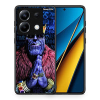 Thumbnail for Θήκη Xiaomi Poco X6 Thanos PopArt από τη Smartfits με σχέδιο στο πίσω μέρος και μαύρο περίβλημα | Xiaomi Poco X6 Thanos PopArt case with colorful back and black bezels