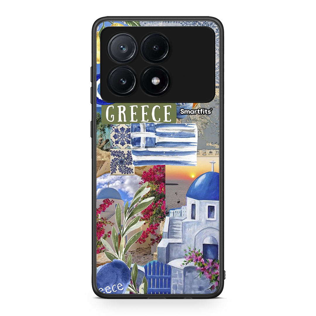 Xiaomi Poco X6 Pro 5G All Greek Θήκη από τη Smartfits με σχέδιο στο πίσω μέρος και μαύρο περίβλημα | Smartphone case with colorful back and black bezels by Smartfits